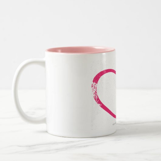 OpenHeart Magenta Tweekleurige Koffiemok (Links)