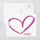 OpenHeart Paars Briefkaart (Voorkant / Achterkant)