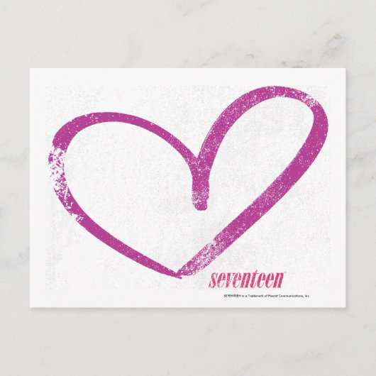 OpenHeart Paars Briefkaart (Voorkant)