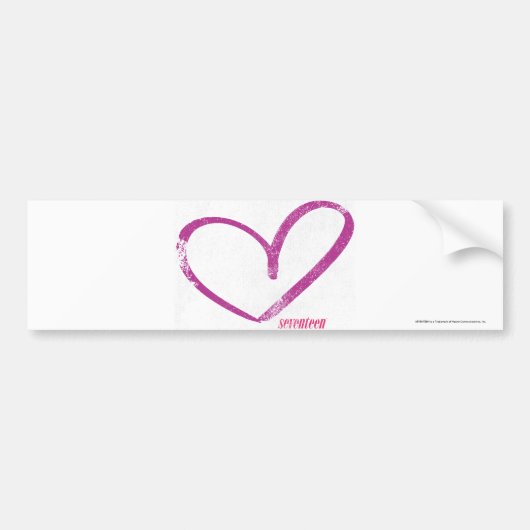 OpenHeart Paars Bumpersticker (Voorkant)