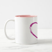 OpenHeart Paars Tweekleurige Koffiemok (Links)