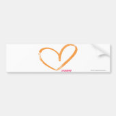 OpenHeart Sinaasappel Bumpersticker (Voorkant)