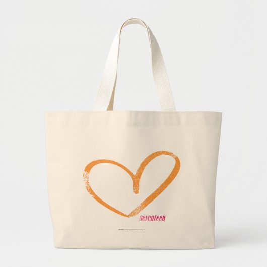 OpenHeart Sinaasappel Grote Tote Bag (Voorkant)