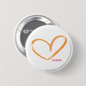 OpenHeart Sinaasappel Ronde Button 5,7 Cm (Voorkant /achterkant)