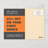 Opening Burger Joint | Nu Geopend | Direct Mail Briefkaart (Achterkant)