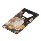 Opening herfst Creditcard ontwerp Creditkaart Flessenopener (Achterkant Gekanteld)