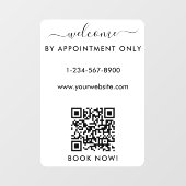 Opening Kantooruren Alleen Op Afspraak Welkom  Raamsticker (Vel)