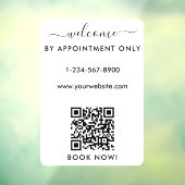 Opening Kantooruren Alleen Op Afspraak Welkom  Raamsticker (Vel 3)