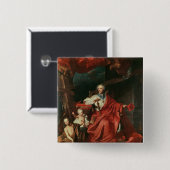 Opening kardinaal de Bouillon Vierkante Button 5,1 Cm (Voorkant /achterkant)