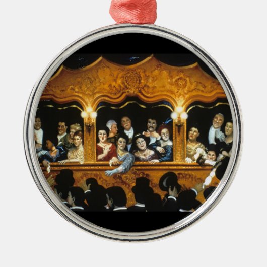 Opening nacht op La Fenice Metalen Ornament (Voorkant)