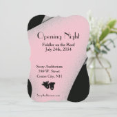 Opening nachtbioscooproze uitnodiging (Staand voorkant)