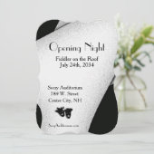 Opening Night Theater Uitnodiging (Staand voorkant)