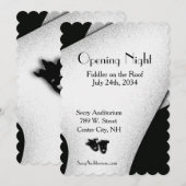Opening Night Theater Uitnodiging (Voorkant / Achterkant)