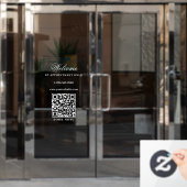 Opening Openingstijden Alleen Op Afspraak Wit Raamsticker (Kantoordeur)