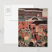 Opening van de eerste spoorweg in Japan Briefkaart (Voorkant / Achterkant)