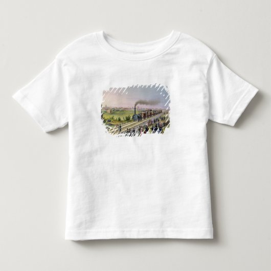 Opening van de eerste spoorweglijn kinder shirts (Voorkant)