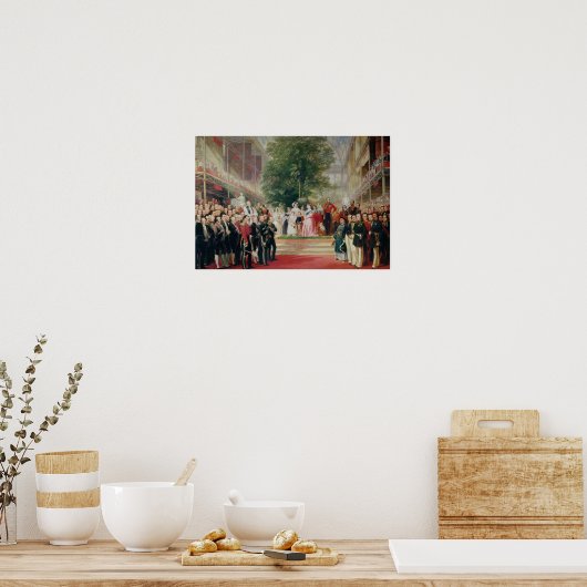 Opening van de Grote tentoonstelling 1851-52 Poster (Keuken)