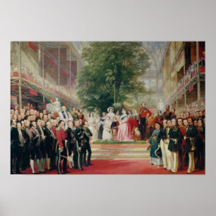 Opening van de Grote tentoonstelling 1851-52 Poster