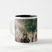 Opening van de Grote tentoonstelling 1851-52 Tweekleurige Koffiemok (Voorkant links)