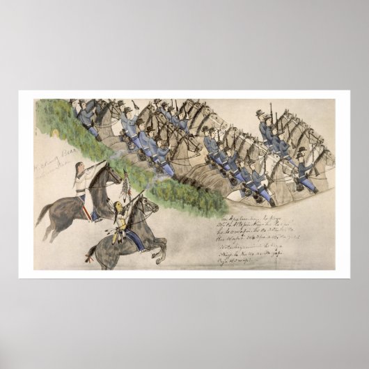 Opening van de Slag bij de Grote Hoorn van de Grot Poster (Voorkant)