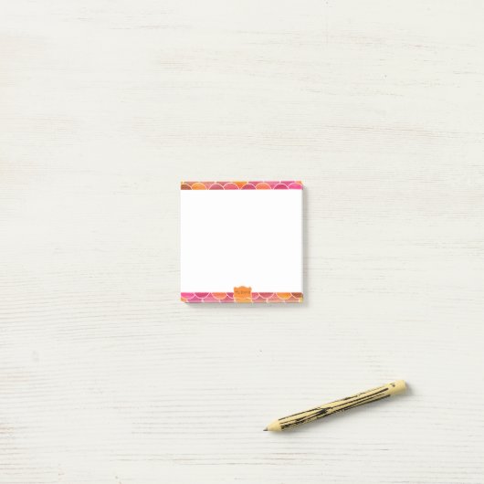 Opening van de visweegschaal post-it® notes (Op bureau)