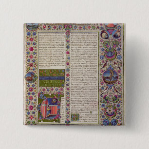 Opening van de woorden van Leviticus Vierkante Button 5,1 Cm