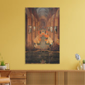 Opening van de zitting van de Raad van Trent Canvas Afdruk (Insitu (Woonkamer))