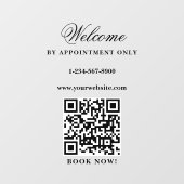 Opening Werkuren Alleen Op Afspraak Elegant Raamsticker (Vel)