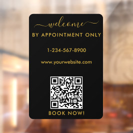 Opening Werkuren Alleen Op Afspraak Welkom  Raamsticker