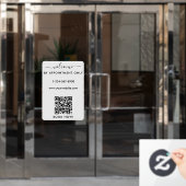 Opening Werkuren Alleen Op Afspraak Welkom  Raamsticker (Kantoordeur)