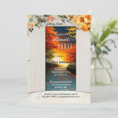 Openingsdeuren Herfst Pensioen Partij Kaart (Staand voorkant)