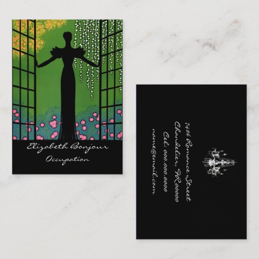 Openingsdeuren PAPIER/GROOTTE/VORM-OPTIES - Visitekaartje (Voorkant / Achterkant)