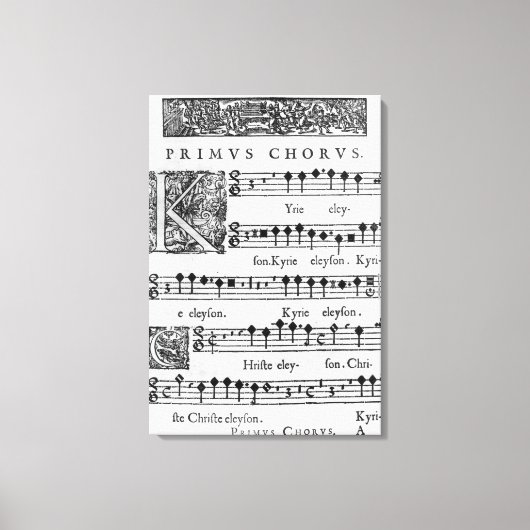 Openingspagina van de Mass for Double Choir Canvas Afdruk (Voorkant)