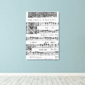 Openingspagina van de Mass for Double Choir Canvas Afdruk (Insitu (Houten vloer))