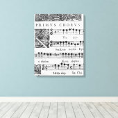 Openingspagina van de Mass for Double Choir Canvas Afdruk (Insitu (Houten vloer))