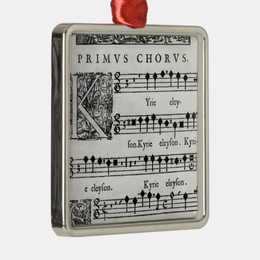 Openingspagina van de Mass for Double Choir Metalen Ornament (Rechts)