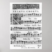 Openingspagina van de Mass for Double Choir Poster (Voorkant)