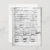 Openingspagina van de score "Les Paladins" Briefkaart (Voorkant / Achterkant)