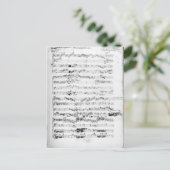 Openingspagina van de score "Les Paladins" Briefkaart (Staand voorkant)