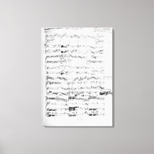 Openingspagina van de score "Les Paladins" Canvas Afdruk