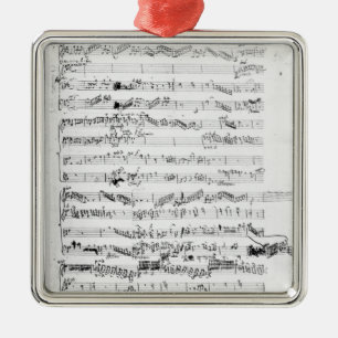 Openingspagina van de score "Les Paladins" Metalen Ornament