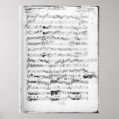 Openingspagina van de score "Les Paladins" Poster (Voorkant)