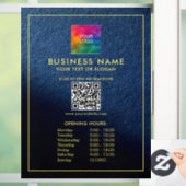Openingstijden Aangepaste upload uw Logo QR-code Raamsticker (Huis)
