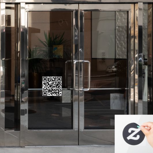 Openingstijden afspraak alleen elegant raamsticker (Kantoordeur)