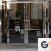 Openingstijden afspraak alleen welkom raamsticker (Kantoordeur)