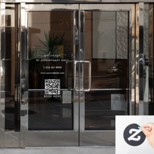 Openingstijden afspraak alleen welkom raamsticker (Kantoordeur)