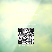 Openingstijden afspraak alleen wit raamsticker (Vel 3)