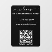 Openingstijden Alleen Op Afspraak Welkom Raamsticker (Vel)