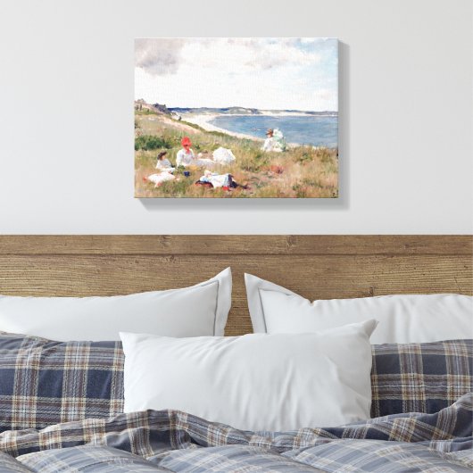 Openingstijden door William Merritt Chase Canvas Afdruk (Insitu (Slaapkamer))