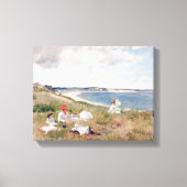 Openingstijden door William Merritt Chase Canvas Afdruk (Voorkant)